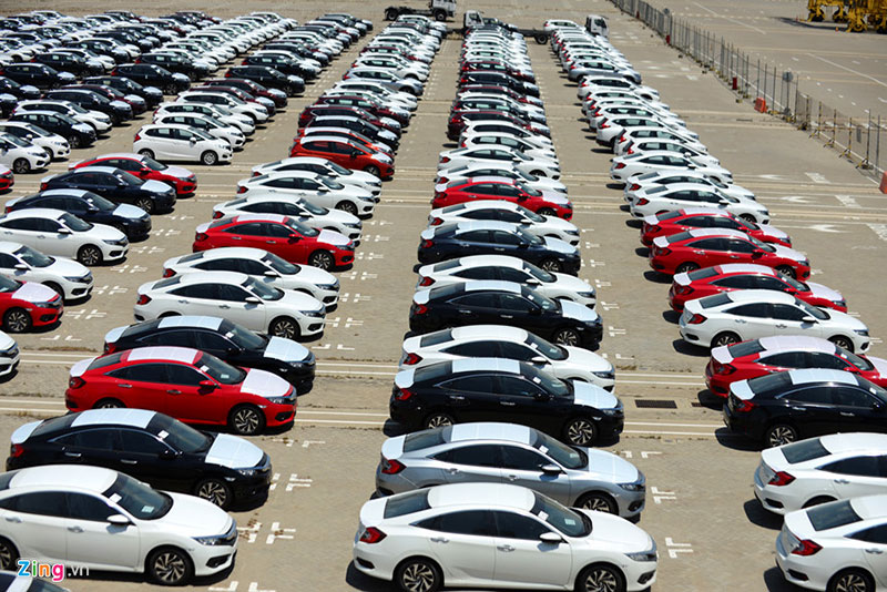 Cận cảnh dàn xe Honda thuế 0% đầu tiên cập cảng TP.HCM